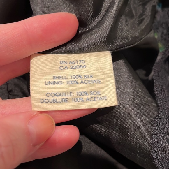 Anthropologie Edme & Esyllte silk watercolor print skirt - Picture 4 of 7